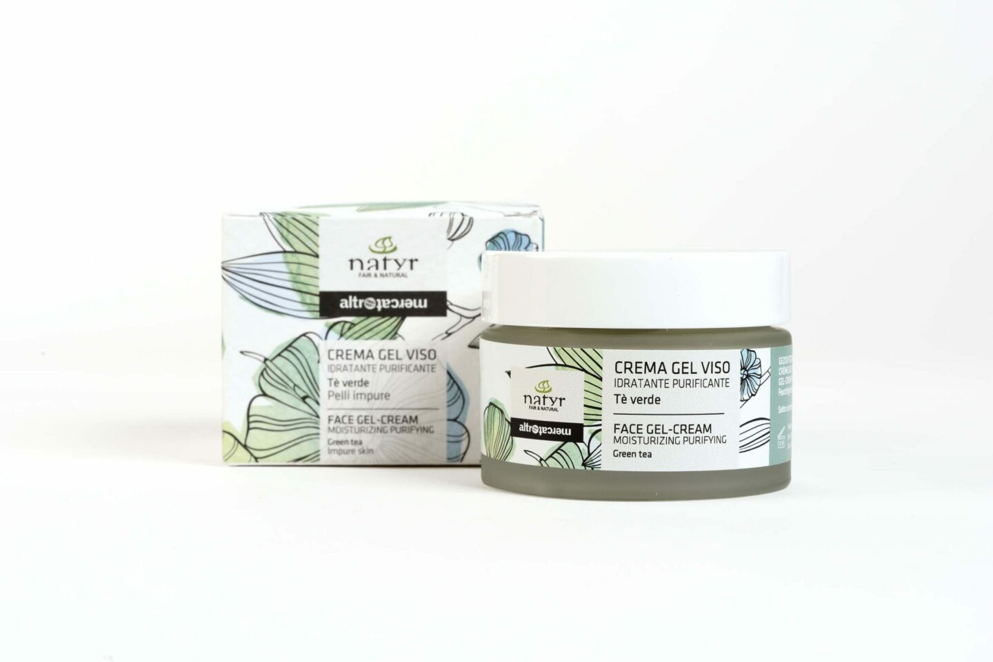 Crema-gel viso - purificante - pelli miste - Tè verde - 50 ml