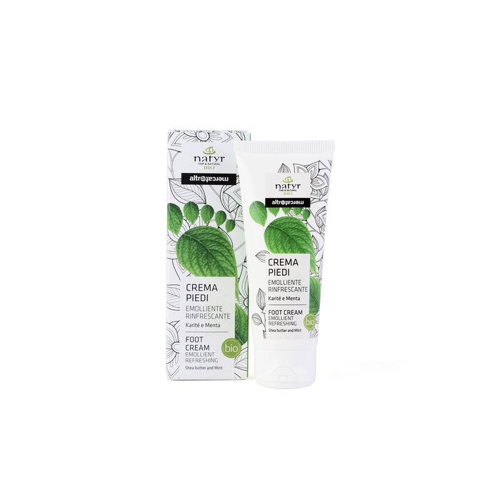 Crema piedi - emolliente e rinfrescante - karité & Menta - 75 ml - bio