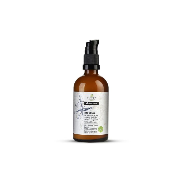 Balsamo multifunzione -viso e barba - tè nero e bergamotto - bio - 100 ml