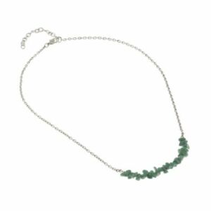 Collana Lili avventurina ottone verde c.1