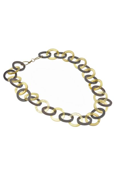 Collana Daniela in corno e ottone c.1