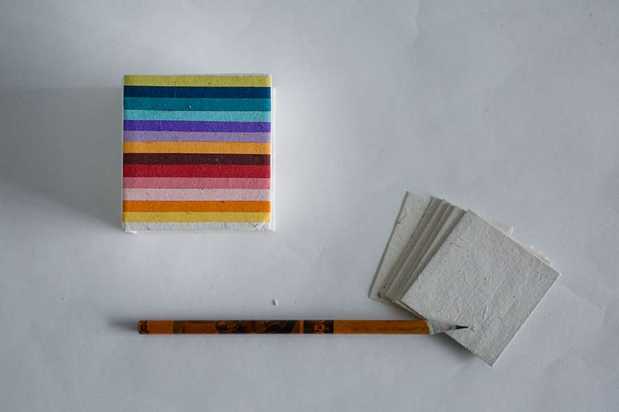 cubo da scrivania piccolo rainbow