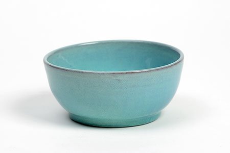 tazzona caffelatte azul in terracotta dipinta a mano