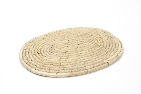 sottopentola ovale palma in fibra di palma