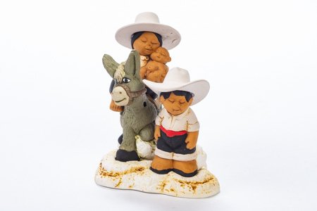 presepe huida terracotta