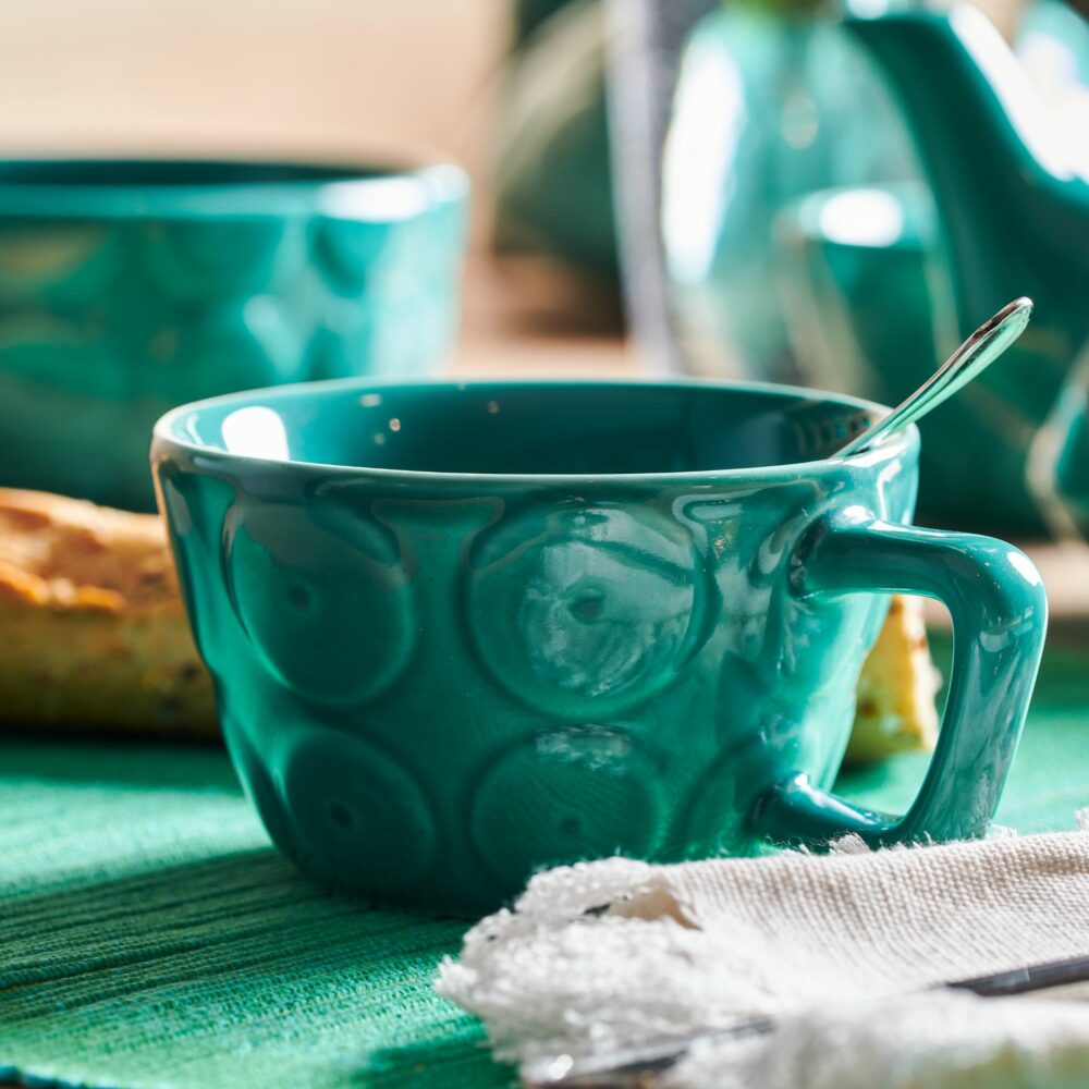 Tazza larga ECHINI acquamarina - immagine 3